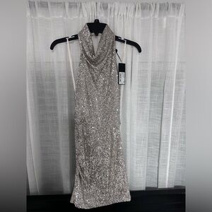 Gianni Bini silver/gold sequin dress